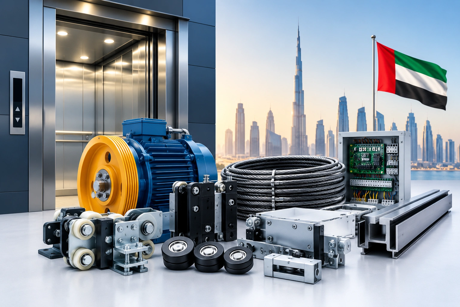Find a reliable lift spare parts supplier UAE for door wheels and mechanical parts. Learn types, compatibility, buying tips, costs and UAE supply options.