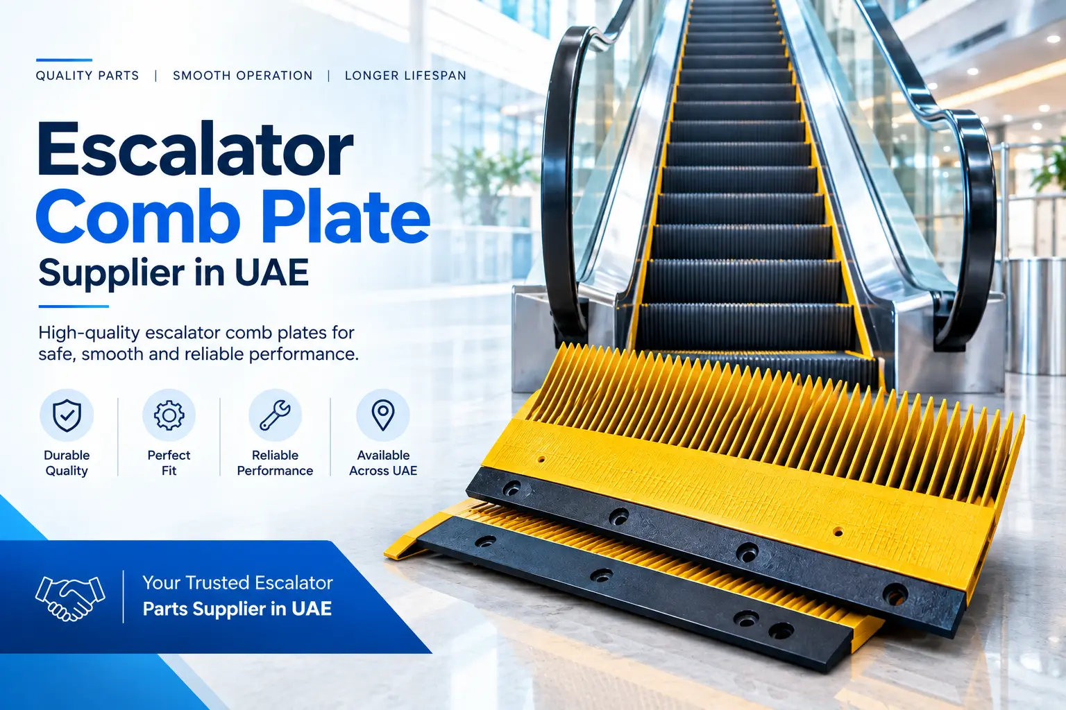 Escalator Comb Plate Supplier UAE