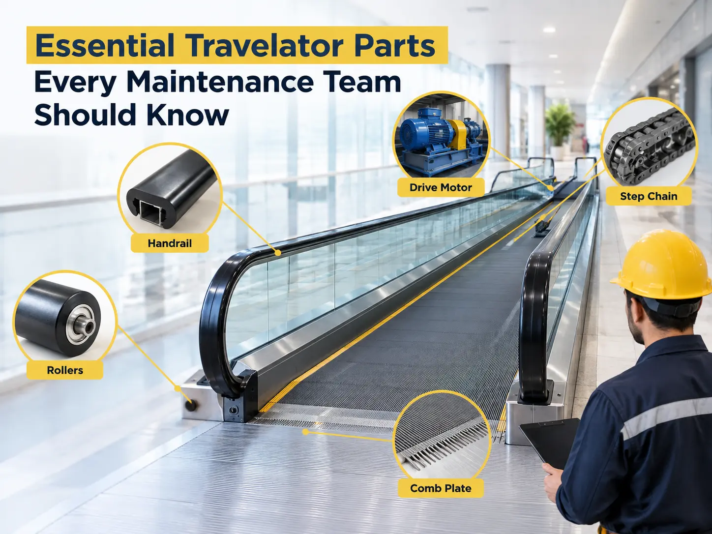 Essential Travelator Parts Every Maintenance Team Should Know