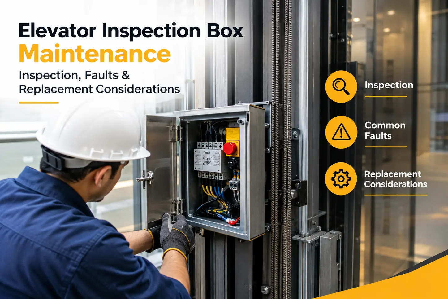 Elevator Inspection Box Maintenance: Inspection, Faults & Replacement Considerations