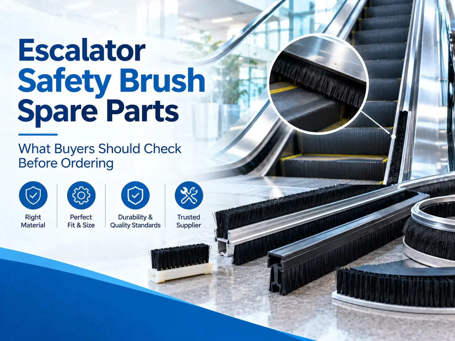 Escalator Safety Brush Spare Parts: What Buyers Should Check Before Ordering
